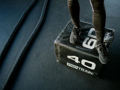 Person doing a high intensity interval training move